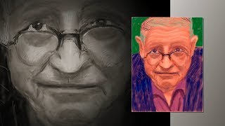 David Hockney  Selfportraits iPad drawings [upl. by Engel]