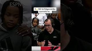 5⭐️ SG VJ Edgecombe commits to Baylor over Duke and Kentucky 🏀 shorts [upl. by Rattray]