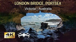 Flying over London Bridge Portsea Victoria Australia  Drone photography  100 [upl. by Wanyen953]