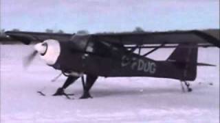 Kitfox aircraft on skis STOL [upl. by Ahsenev]