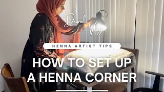 20 Hands in 2 Days Diwali Henna Rush  How to Set Up the Perfect Henna Corner  Mehsooq Henna [upl. by Spalding]