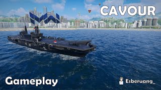 Cavour  Tier II Italy Carrier  Modern Warships [upl. by Ocin]