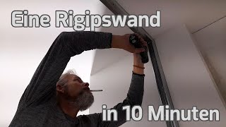 Eine Rigipswand in 10 Minuten [upl. by Harlene228]