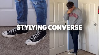 10 Casual Ways To Style HighTop Converse  Outfit Ideas [upl. by Damien]