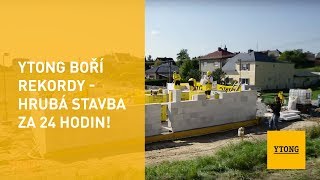 YTONG boří rekordy  hrubá stavba za 24 hodin [upl. by Sivaj]