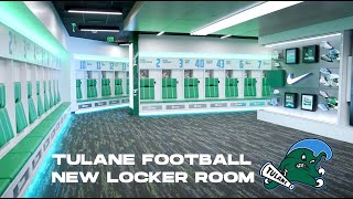 Tulane Football unveils new locker room [upl. by Chemarin205]