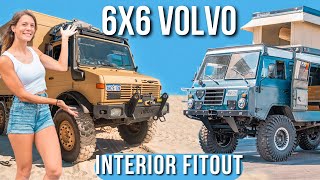 Downsizing from a 10 TON Unimog to this ONEOFAKIND 6x6 Truck  Camper Interior Fitout Week 21 [upl. by Norrag]