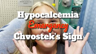 Hypocalcemia Emergency and Chvosteks Sign [upl. by Kcinnay]