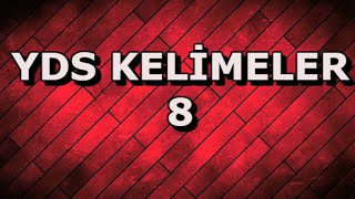 YDS kelimeler 8 [upl. by Nudd204]