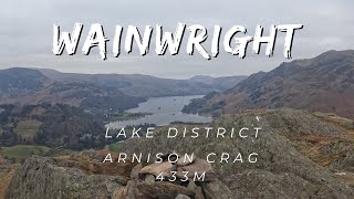 Arnison crag winter walk in Lake District  wild camping wainwright  Lake District [upl. by Ardnasxela]