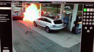 Gas Station Fire Extinguished by System [upl. by Gibbeon705]