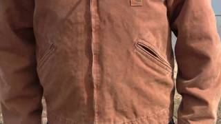 J97 Carhartt Sandstone Detroit Jacket  Getzscom [upl. by Karia]