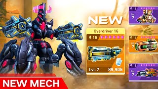 NEW MECH Blockhorn amp NEW WEAPON Overdriver 16  Mech Arena Robots [upl. by Rafaelita]