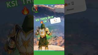 FORTNITE KSI Thick of it fire🔥or trash🗑 fortnite ksi gaming ps5 troll rap [upl. by Merras]