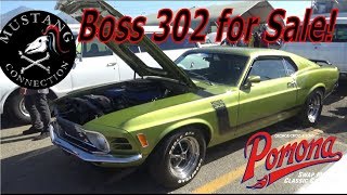 1970 Boss 302 for sale 56500 OBO Pomona Swap Meet October 2017 Mustang Connection [upl. by Ilanos]