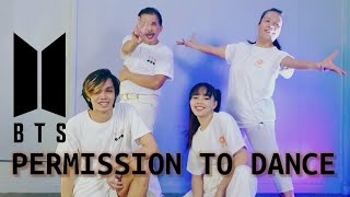 BTS PERMISSION TO DANCE dance cover with FAMILY ❤ [upl. by Eniawtna]