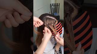 2 minute waterfall Braid hair tutorial  shorts lashesbeautyparlour [upl. by Enilreug]