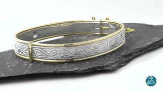 Celtic Warrior ® Gold Trim Bangle [upl. by Atteoj]