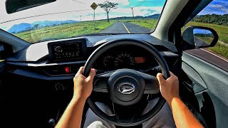 Driving POV DAIHATSU NEW AYLA 10 X MT 2023  Acceleration Handling amp Tanjakan  Test Drive ASMR [upl. by Derwin]