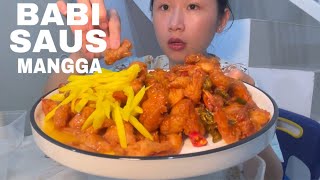 MUKBANG BABI GORENG SAUS MANGGA KULINER MEDAN 🤤 jejezhuang jejezhuangexplore [upl. by Maire84]