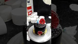 Choco vanilla cake designcake cakedecoration shortvideo [upl. by Tisman121]