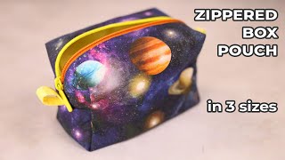 DIY Zippered Box Pouch [upl. by Nancey]