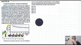 ENEM 2024 A saúde do Professor acústica arquitetonica Dentre os parâmetros acústicos que afetam a i [upl. by Chladek974]