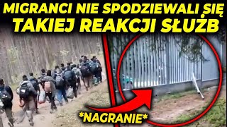 ŻOŁNIERZE „PRZYWITALI” MIGRANTÓW NA GRANICY [upl. by Keyte]