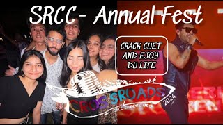 CUET CRACK karke Delhi University aao SRCC Annual Fest  Crossroads 2024 Life at srcc [upl. by Durrej]