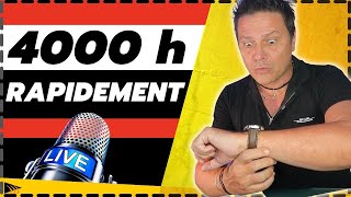 Comment Avoir 4000 HEURES DE VISIONNAGE sur YouTube facilement [upl. by Dalpe191]