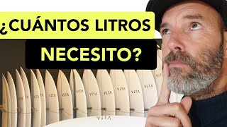 CUÁNTOS LITROS tiene que tener mi tabla de surf cuál es el volumen ideal para mi [upl. by Ena543]