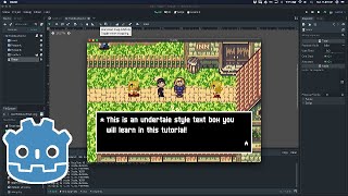 How to make a Simple RPG Textbox in Godot [upl. by Grunberg]