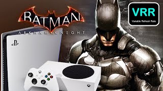 PS5 com VRR vs XBOX SERIES S  Comparativo no Batman Arkham Knight [upl. by Gerdeen969]