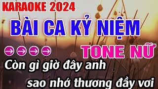 Bài Ca Kỷ Niệm Karaoke Tone Nữ Karaoke Đăng Khôi  Beat Mới [upl. by Naus601]