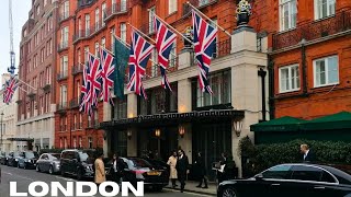 MAYFAIR TO KENSINGTON WALKING TOUR THE MOST EXPENSIVE AREA OF LONDON 4K [upl. by Nivlem]