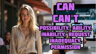 Learn English Use Can Cant possibility ability inability request inadequacy 🇺🇸 AMERICAN ENGLISH [upl. by Baiel]