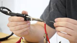 How To Soldering Battery Connectors by AerialMediaProscom [upl. by Annauqaj246]