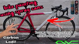 Bike Repaint Carbon Bicycle  Kuota Factor Carbon Road Bike  Samurai Paint Bosny Paint [upl. by Anialem]