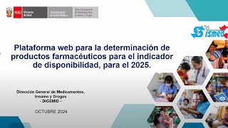 Plataforma para determinar los PF para el indicador de disponibilidad 2025 [upl. by Crandale727]