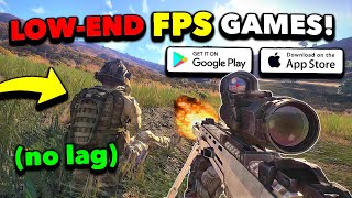 Top 10 BEST FPS Games for LOWEND iOSAndroid 2023 High Graphics Free Download [upl. by Destinee563]