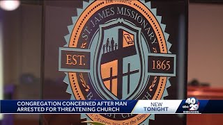 Man arrested after threatening to burn down Fayetteville church [upl. by Salchunas]