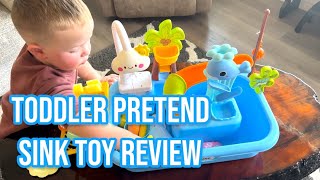 Toddler Play Sink Toy Review  AUKFUL [upl. by Yeniar]