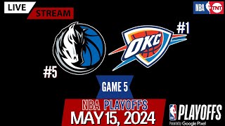 Dallas Mavericks vs Oklahoma City Thunder Game 5 PlayByPlay amp Scoreboard NBAPlayoffs [upl. by Ojeitak813]