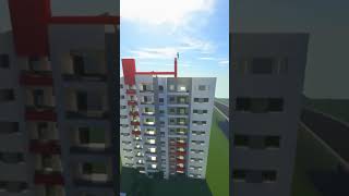 Minecraft PRÉDIO MODERNO GIGANTE [upl. by Lennard212]