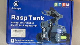 Adeept RaspTank  Raspberry Pi Robot with Tracks and Robotic Arm [upl. by Monson928]