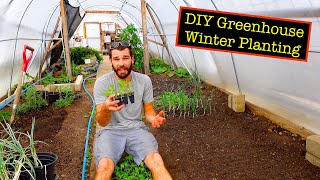 What Crops Grow All Winter DIY Heated Greenhouse  Grow Year Round winter 2425 [upl. by Edmead]