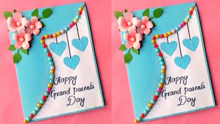 Handmade Grandparents Day card making ideaHow to make card for grandparents [upl. by Jory604]