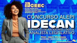 IDECAN  Concurso ALEPI  Analista Legislativo RLM [upl. by Gerdi]