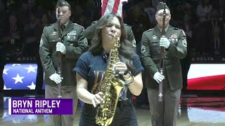 National Anthem on Saxophone for the Jazz VS Grizzlies Game  Performed By Bryn Ripley [upl. by Holzman665]