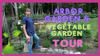 My Arbor amp Vegetable Garden tour  👩‍🌾🥦🍓🍅🥕🌽 [upl. by Froh902]